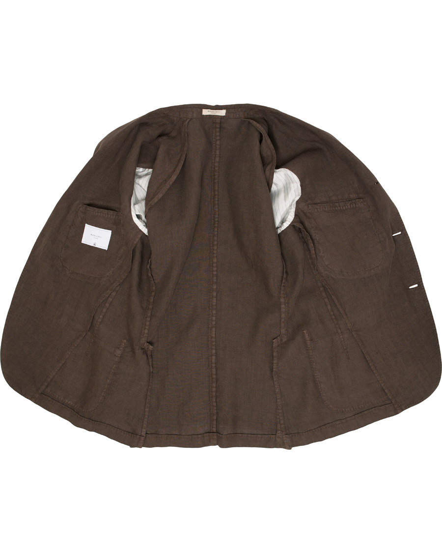 Herre | Dresser | Boglioli | K Jacket Linen Suit Brown