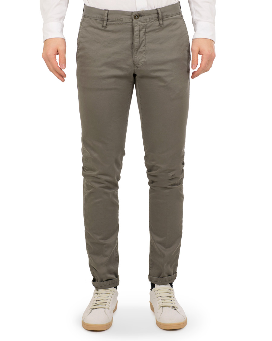 Herre | Bukser | Incotex | Slim Fit Stretch Slacks Grey