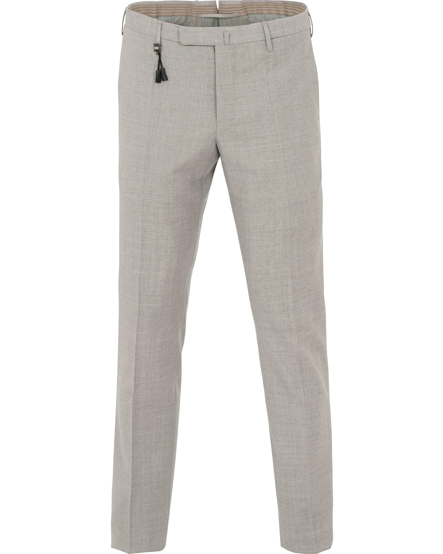 Herre | Bukser | Incotex | Slim Fit Wool Trousers Light Grey