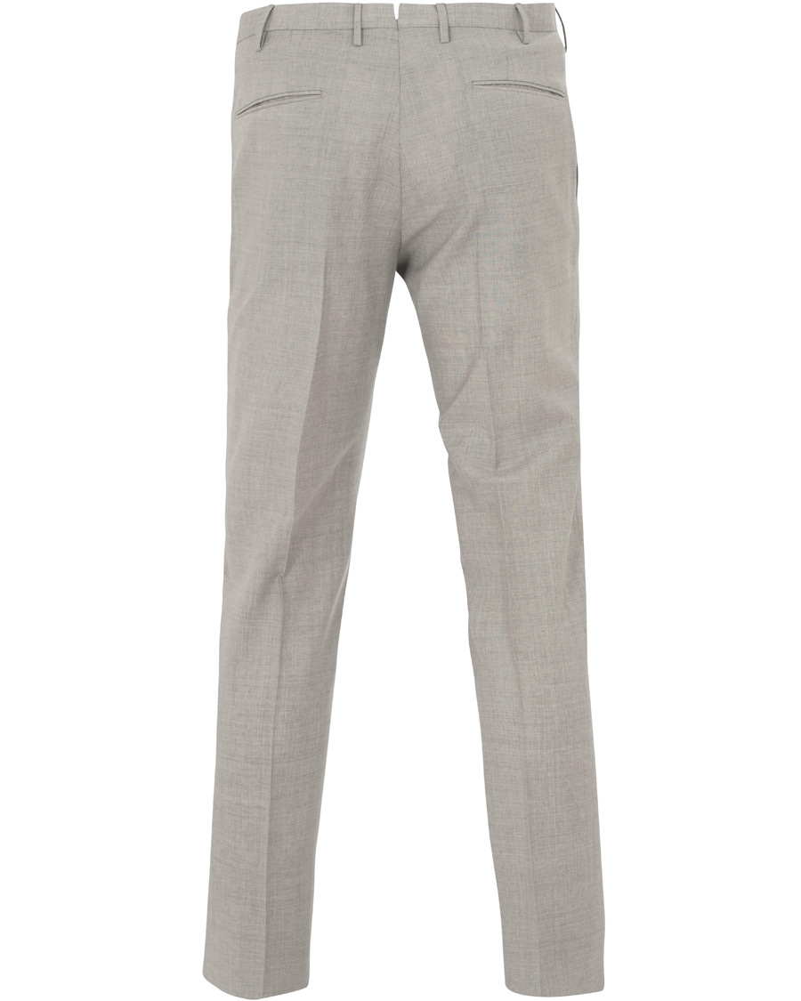 Herre | Bukser | Incotex | Slim Fit Wool Trousers Light Grey