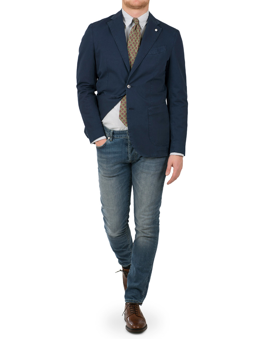 Herre | Dressjakker | L.B.M. 1911 | Jack Regular Cotton Blazer Navy