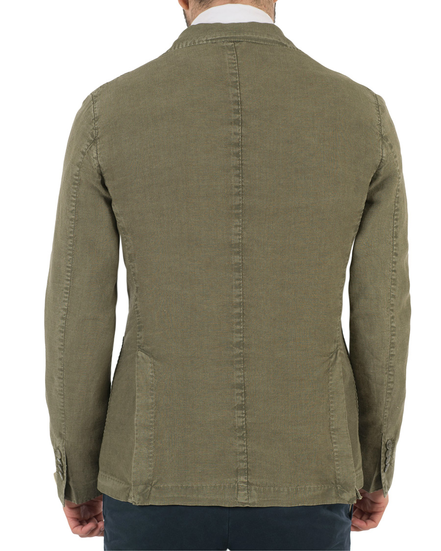 Herre | Dressjakker | L.B.M. 1911 | Tom Slim Double Breasted Blazer Washed Green