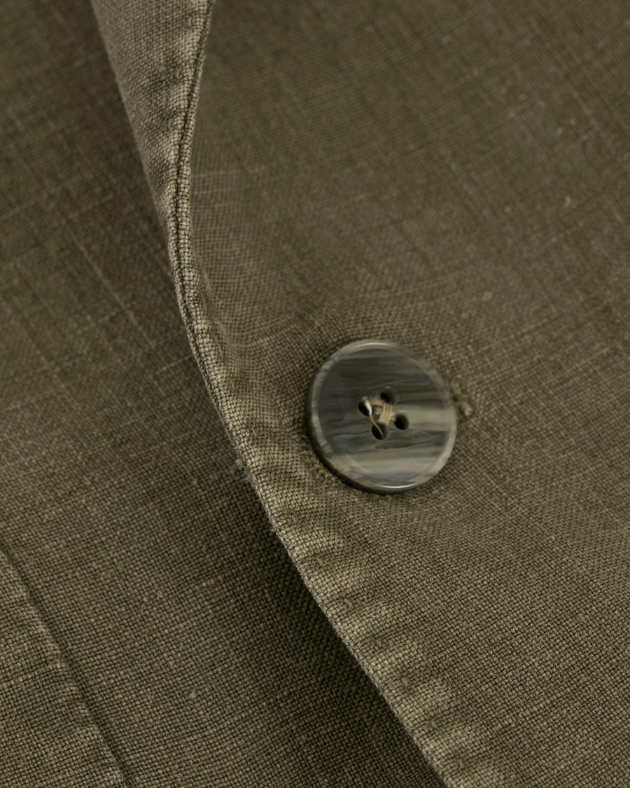 Herre | Dressjakker | L.B.M. 1911 | Tom Slim Double Breasted Blazer Washed Green