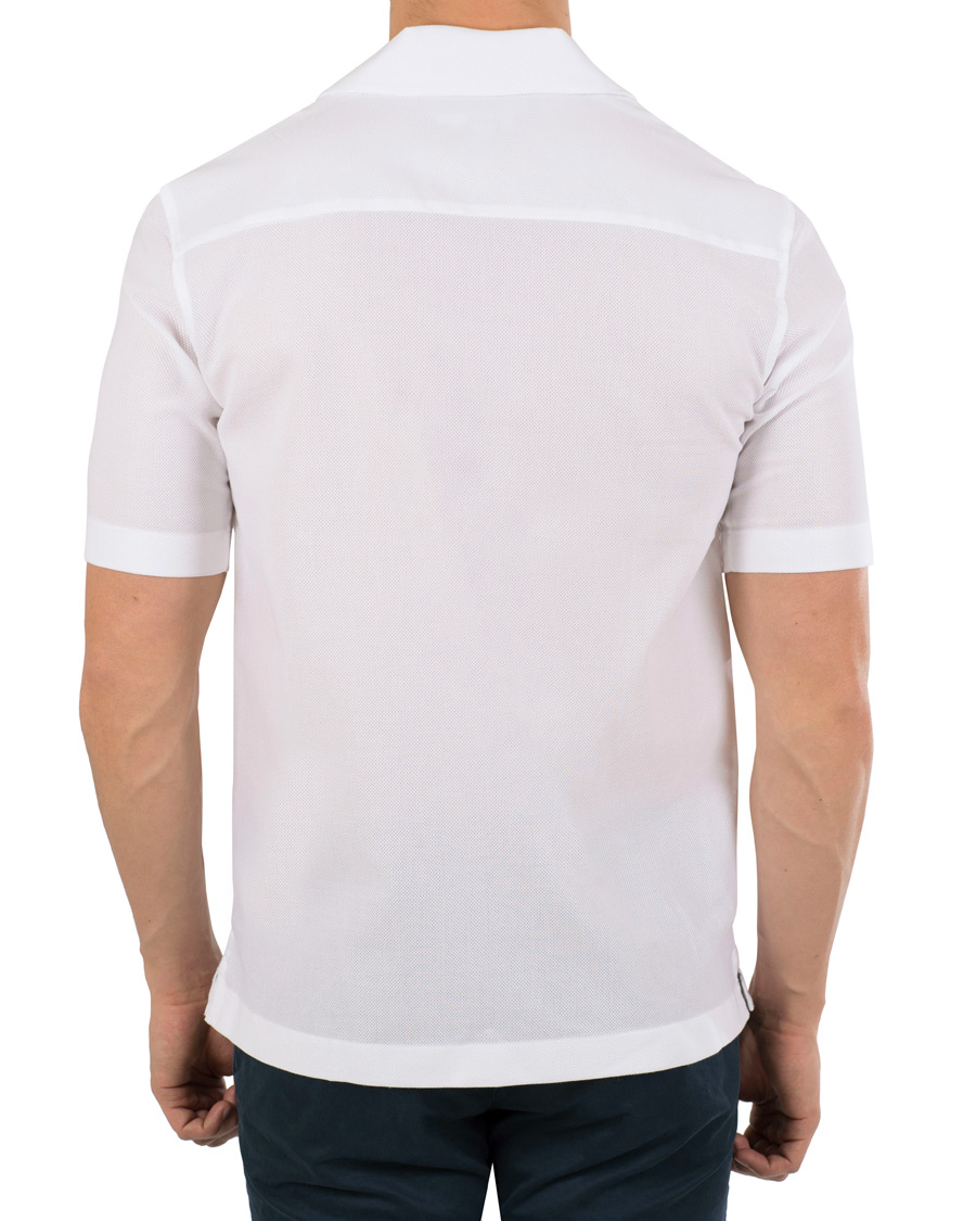 Herre | Skjorter | Sunspel | Riviera Camp Collar Short Sleeve Shirt White