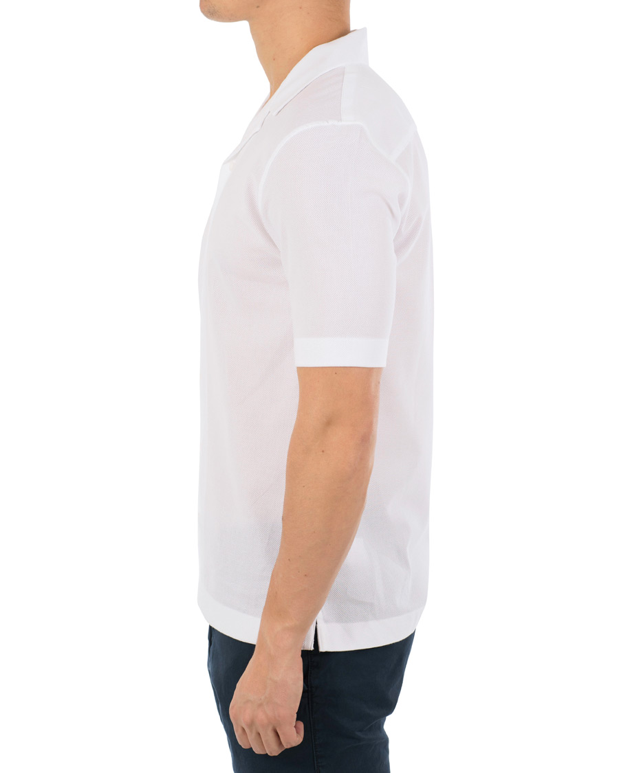 Herre | Skjorter | Sunspel | Riviera Camp Collar Short Sleeve Shirt White