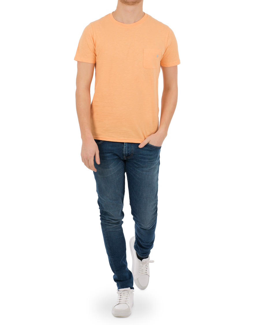 Herre | T-Shirts | Morris | Lily Crew Neck Tee Orange