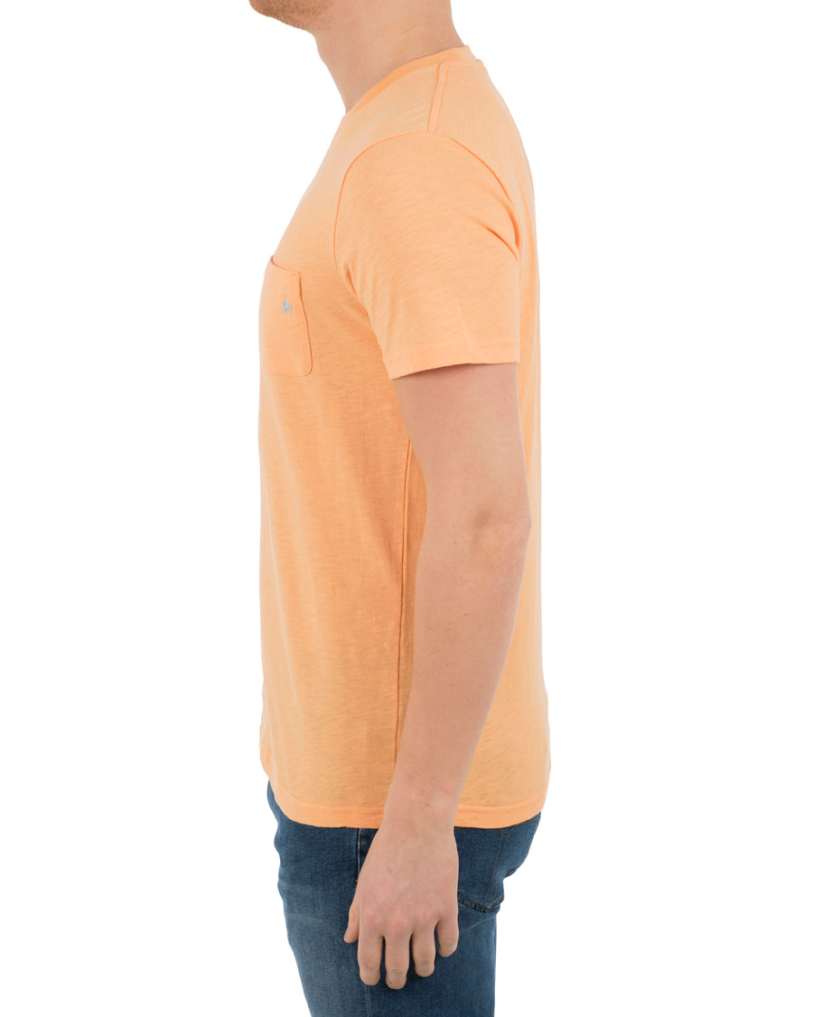 Herre | T-Shirts | Morris | Lily Crew Neck Tee Orange