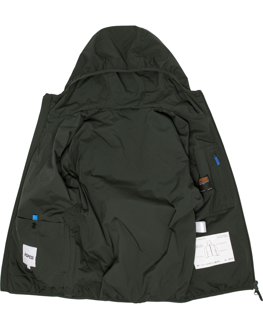 Herre | Jakker | Aspesi | Stretch Hooded Jacket Green