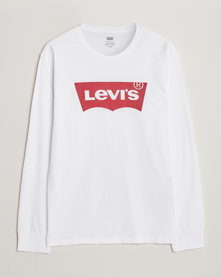Herre |  | Levi's | Logo Long Sleeve T-Shirt White