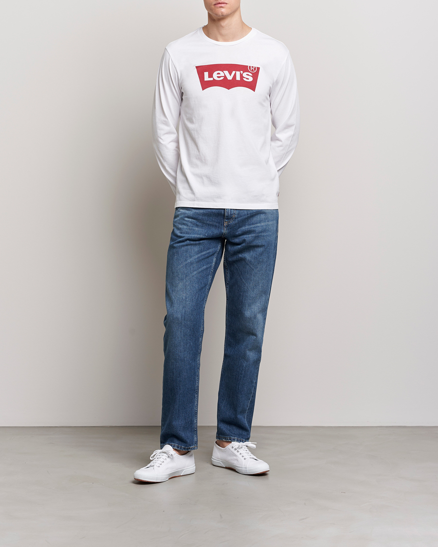 Herre |  | Levi's | Logo Long Sleeve T-Shirt White