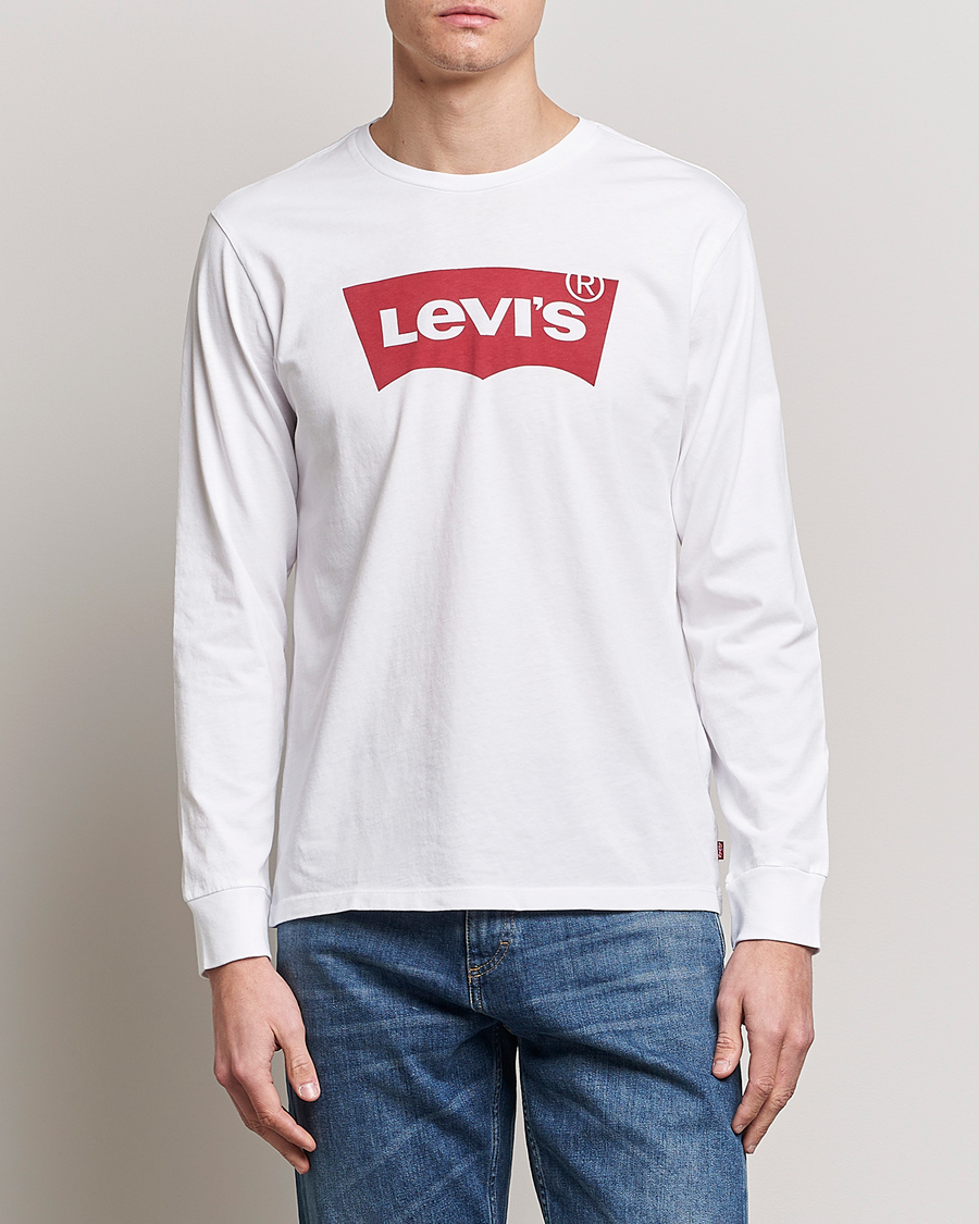 Herre | Levi's | Levi's | Logo Long Sleeve T-Shirt White