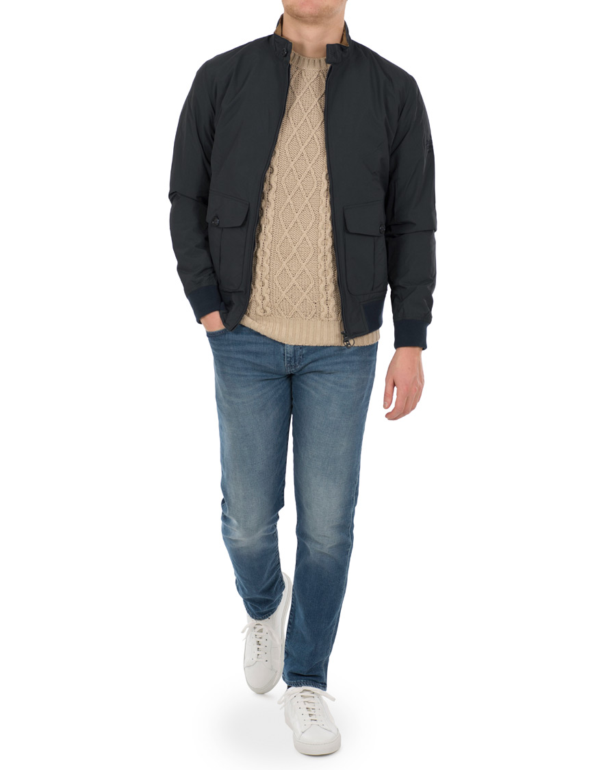 Herre | Jakker | Barbour for Land Rover | Belgae Harrington Jacket Navy