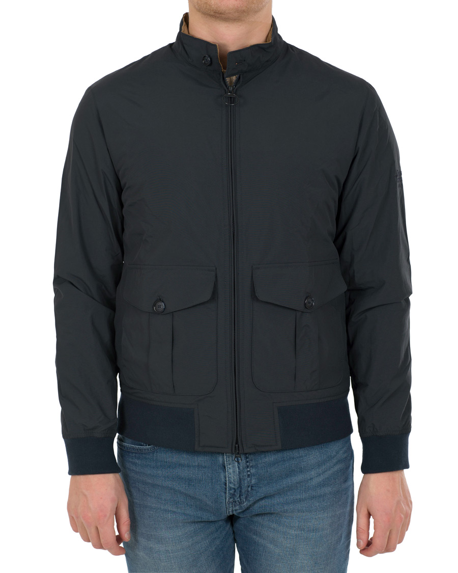 Herre | Jakker | Barbour for Land Rover | Belgae Harrington Jacket Navy