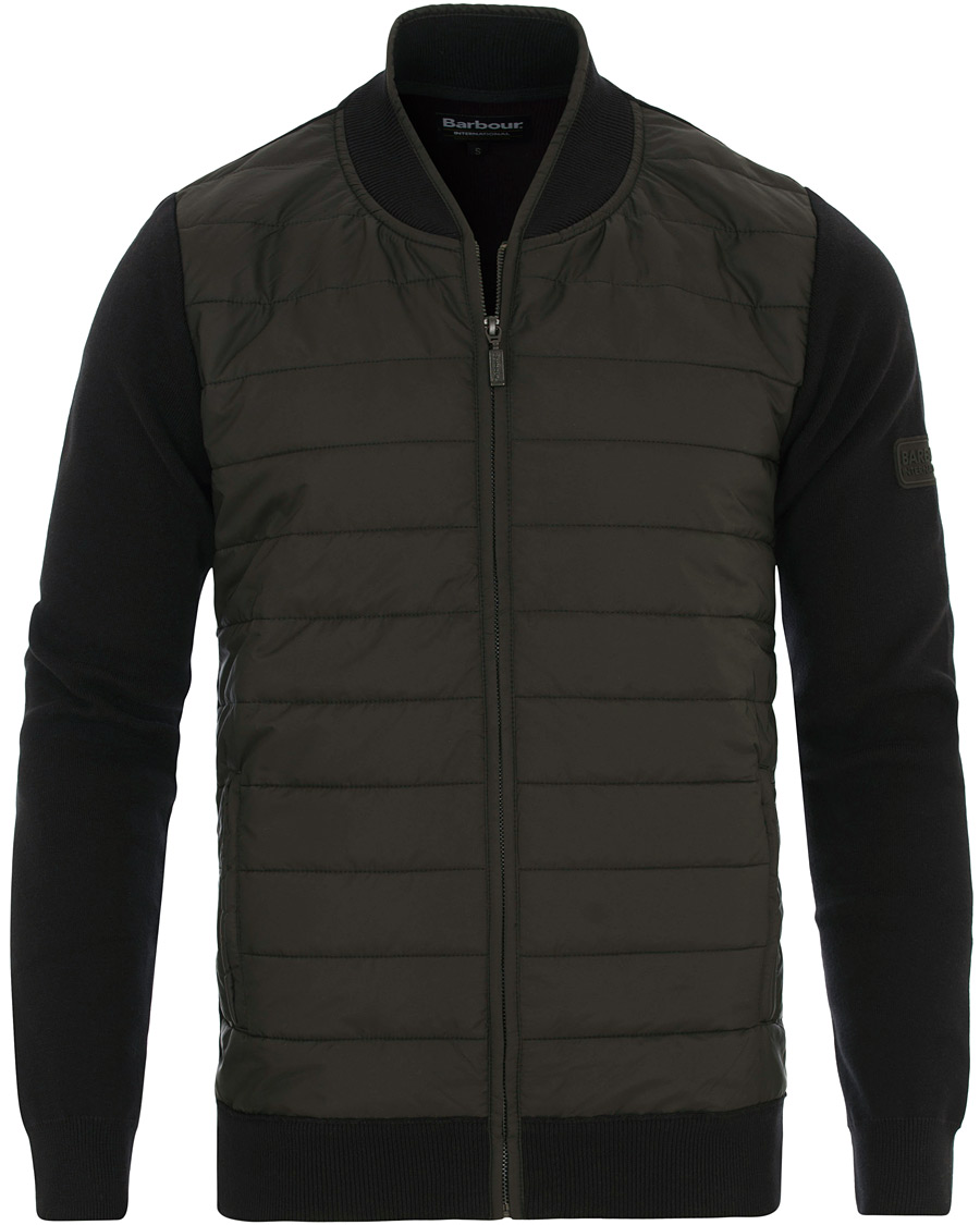 barbour international baffle zip through jacket
