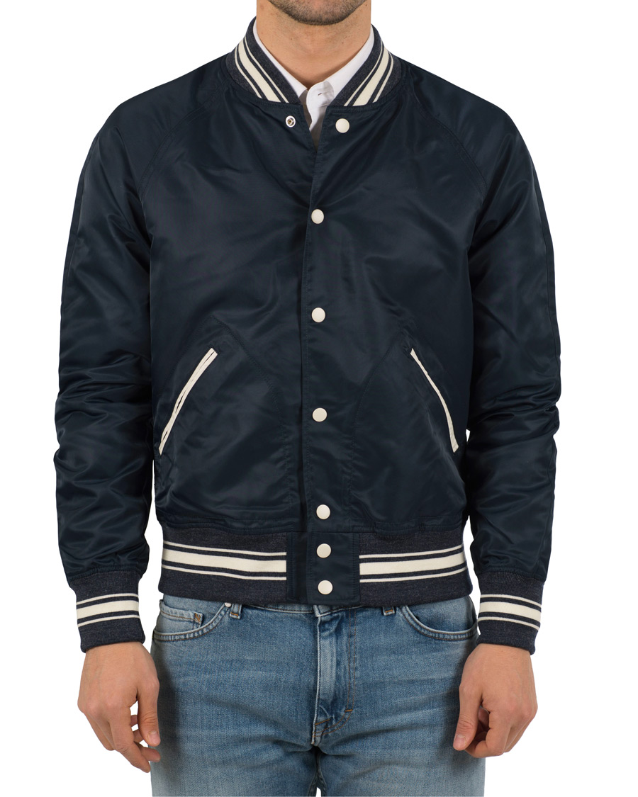 Herre | Jakker | GANT Rugger | Varsity Jacket Deep Ocean