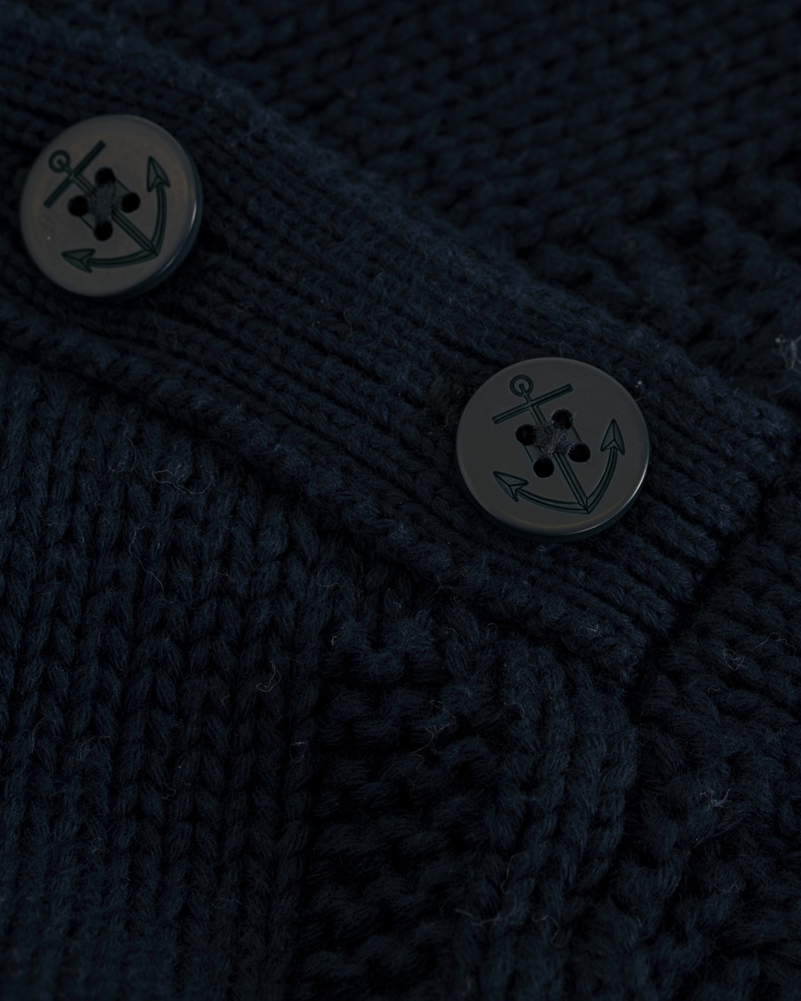 Herre | Gensere | GANT | Fisherman Stripe Crew Neck Evening Blue