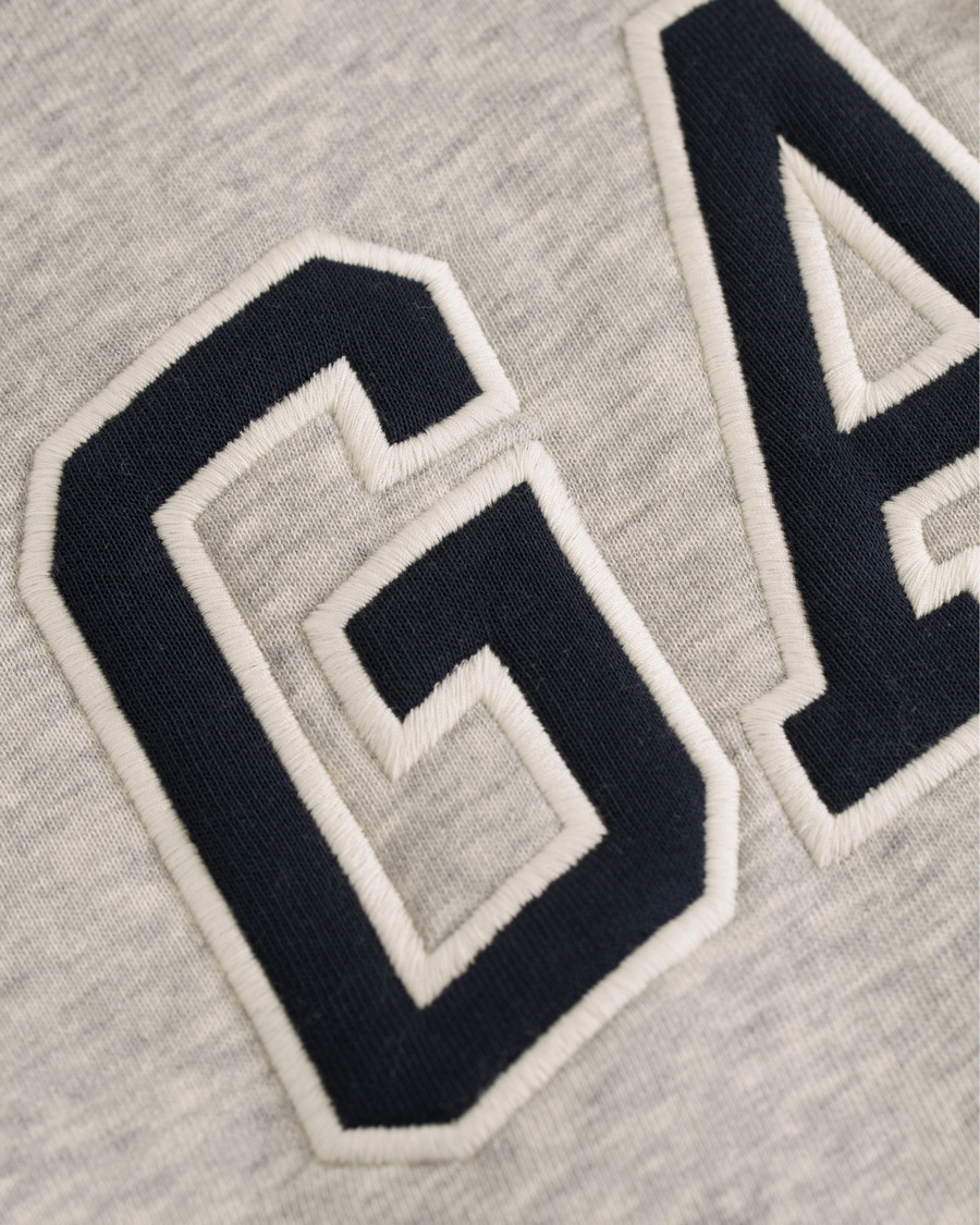 Herre | Gensere | Gant | Outline Full Zip Hoodie Light Grey Melange