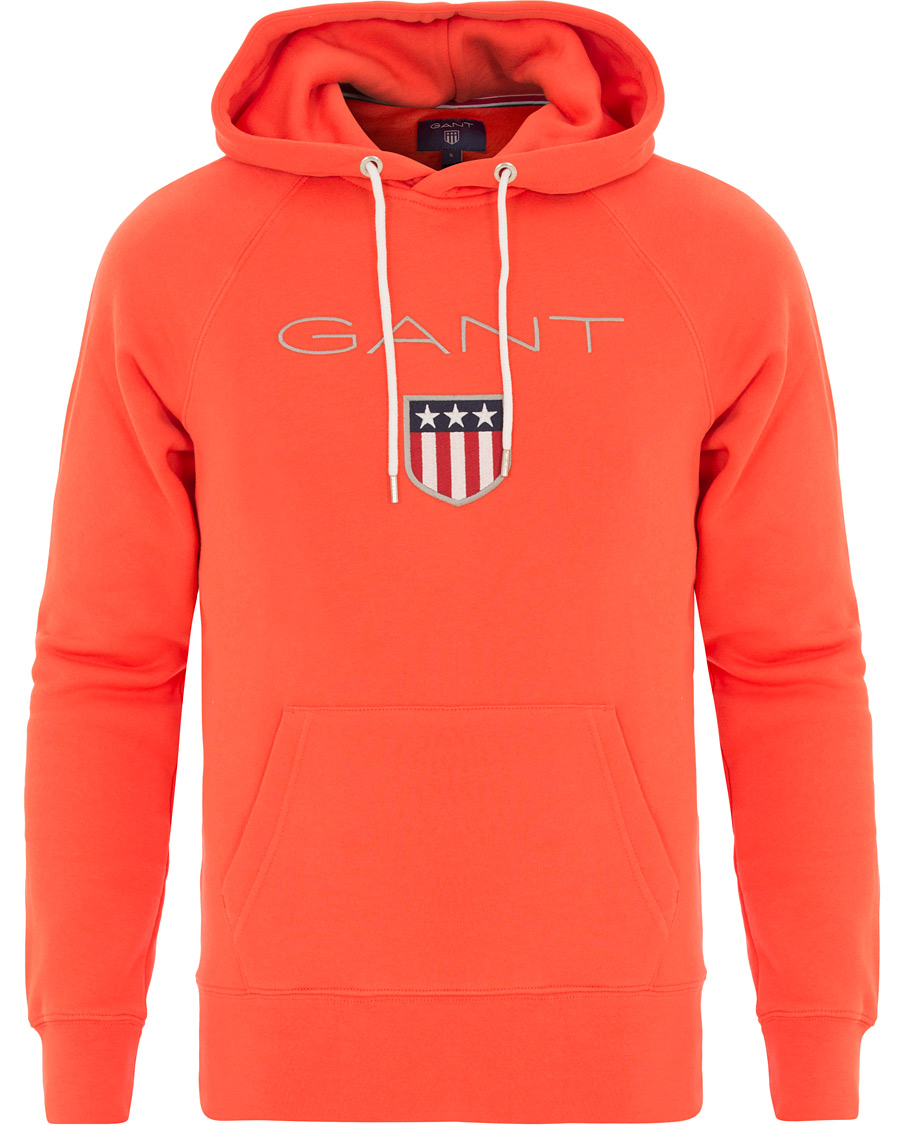 Herre | Gensere | GANT | Shield Hoodie Strong Coral