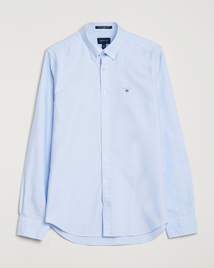 Herre | Skjorter | GANT | Slim Fit Oxford Shirt Capri Blue