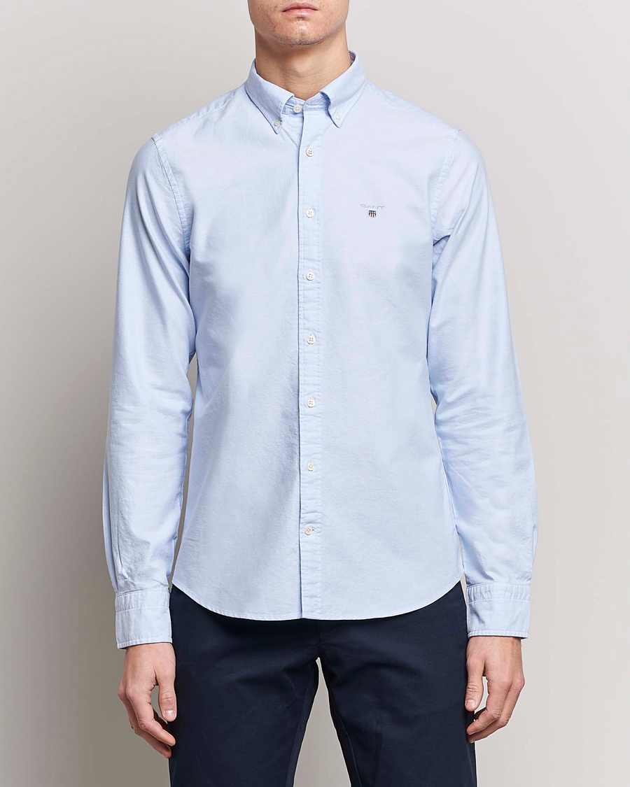 Herre | Skjorter | GANT | Slim Fit Oxford Shirt Capri Blue