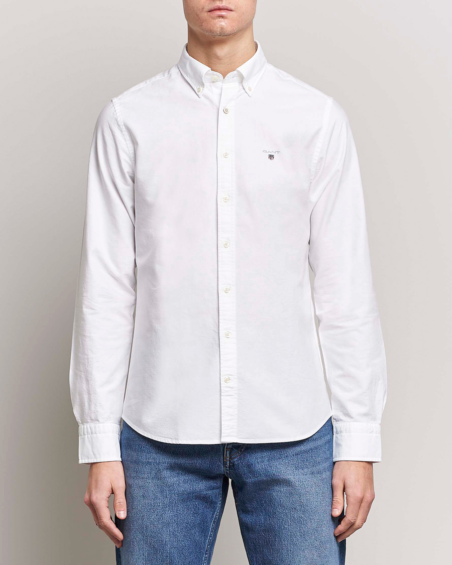 Herre | | GANT | Slim Fit Oxford Shirt White
