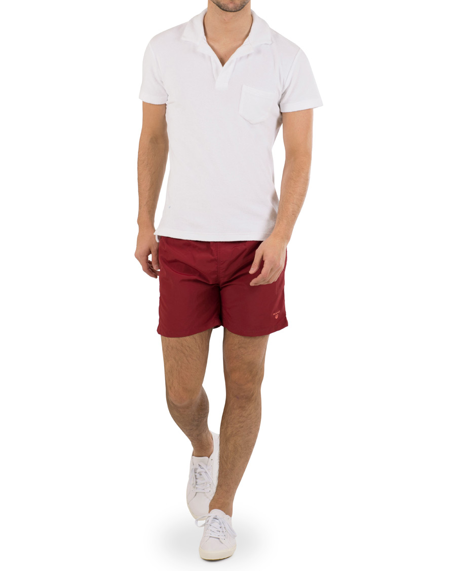 Herre | Badeshorts | GANT | Classic Swim Shorts Basic Mahogny Red