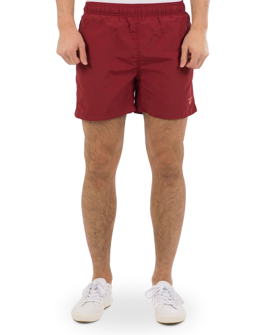 Herre | Badeshorts | GANT | Classic Swim Shorts Basic Mahogny Red