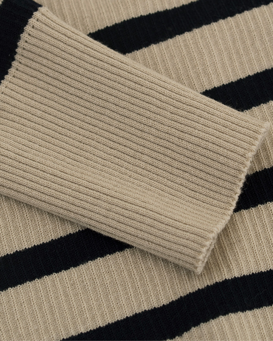 Herre | Gensere | S.N.S. Herning | Sub Striped Knitted Sweater Desert Sand/Marine