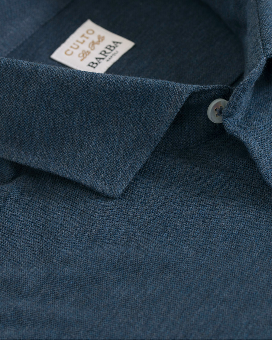 Herre | Skjorter | Barba Napoli | Jersey Shirt Blue