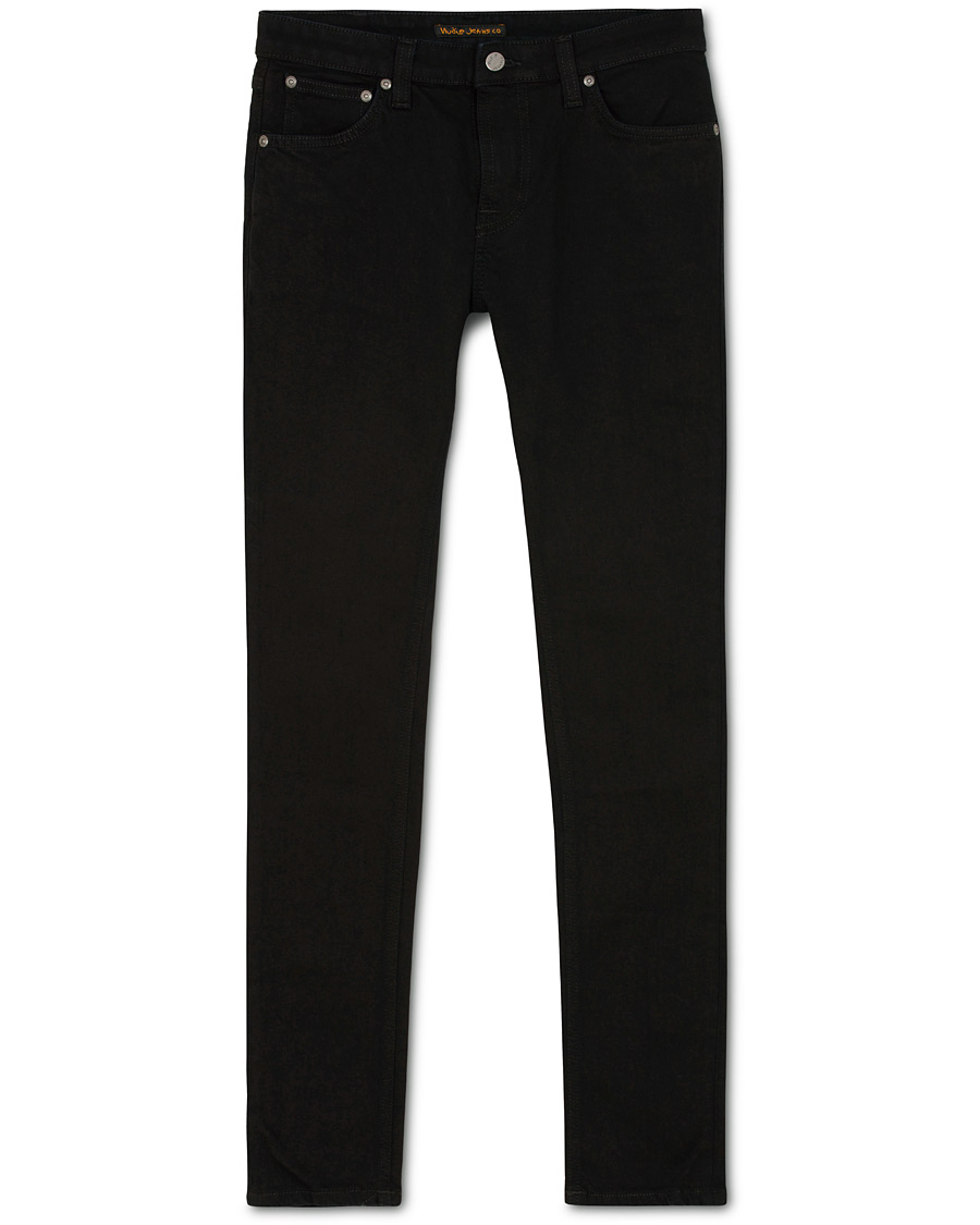 Herre | Jeans | Nudie Jeans | Skinny Lin Organic Slim Fit Jeans Black Black