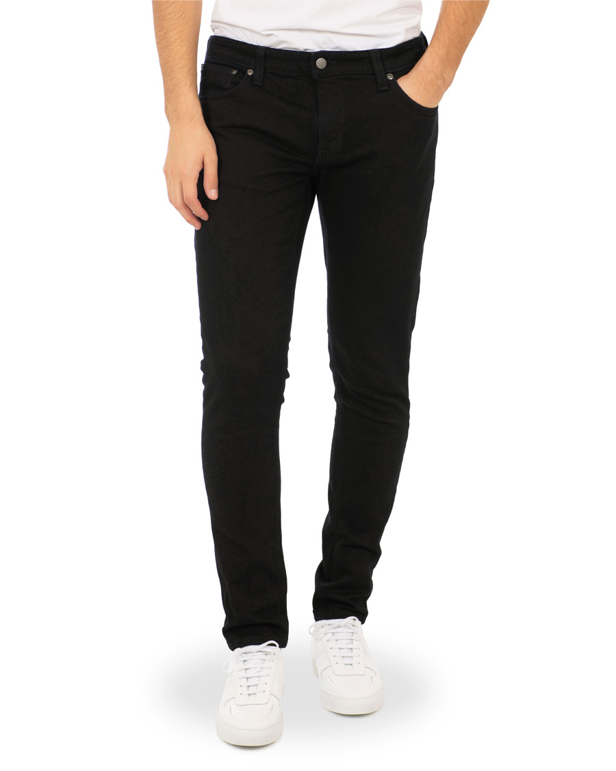 Herre | Jeans | Nudie Jeans | Skinny Lin Organic Slim Fit Jeans Black Black