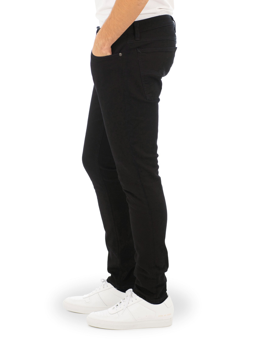 Herre | Jeans | Nudie Jeans | Skinny Lin Organic Slim Fit Jeans Black Black
