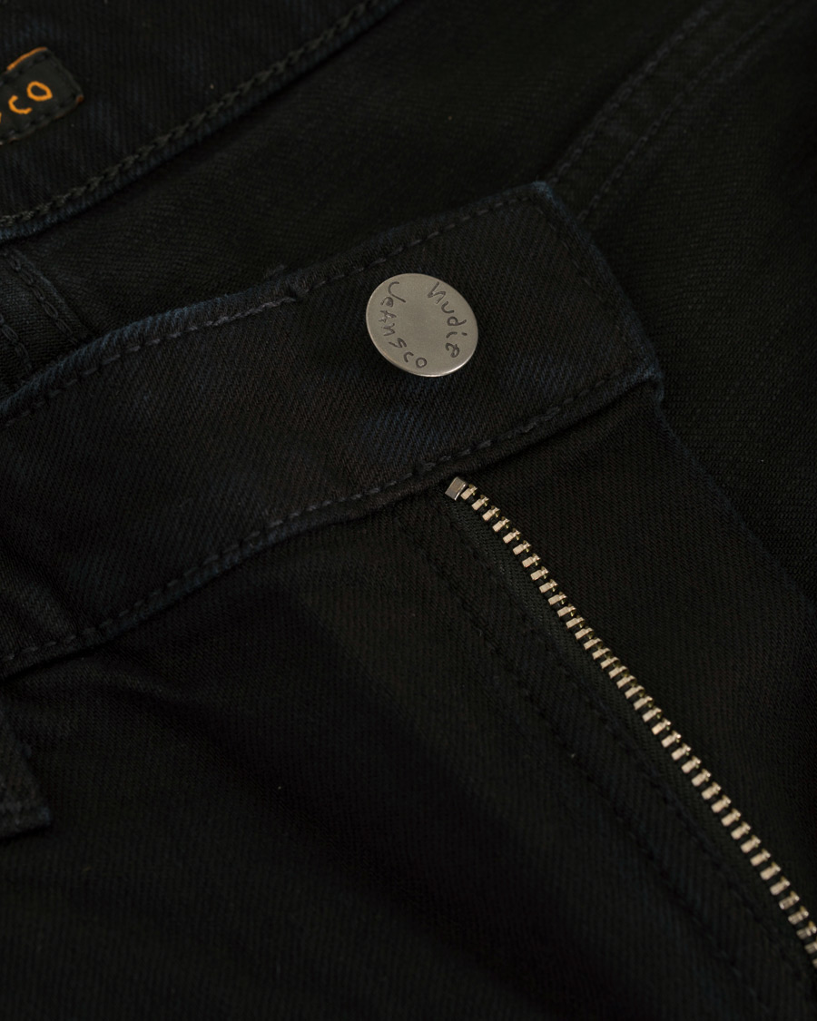 Herre | Jeans | Nudie Jeans | Skinny Lin Organic Slim Fit Jeans Black Black
