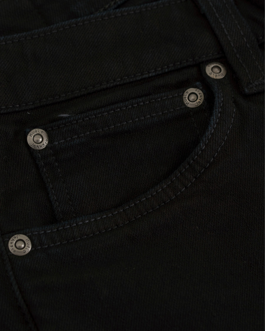 Herre | Jeans | Nudie Jeans | Skinny Lin Organic Slim Fit Jeans Black Black