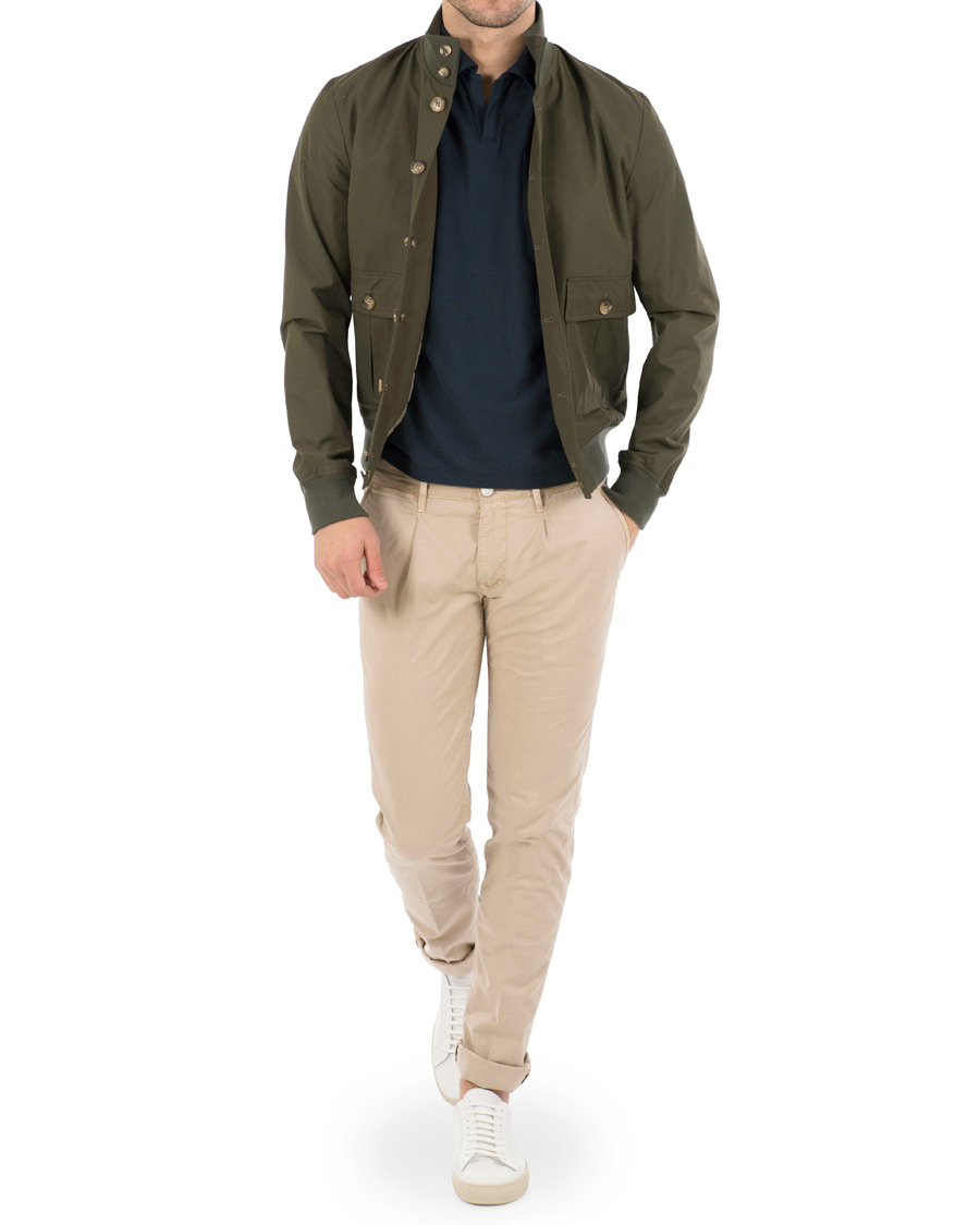 Herre | Bukser | Jacob Cohën | Jacob Cohen Alex Pleated Chinos Beige