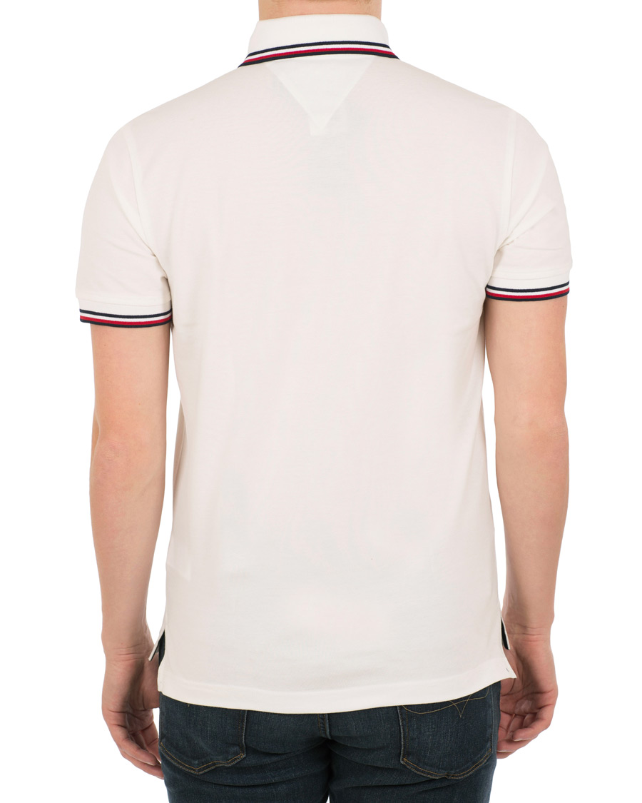 Herre | Pikéer | Tommy Hilfiger | Regular Fit Tipped Polo Snow White