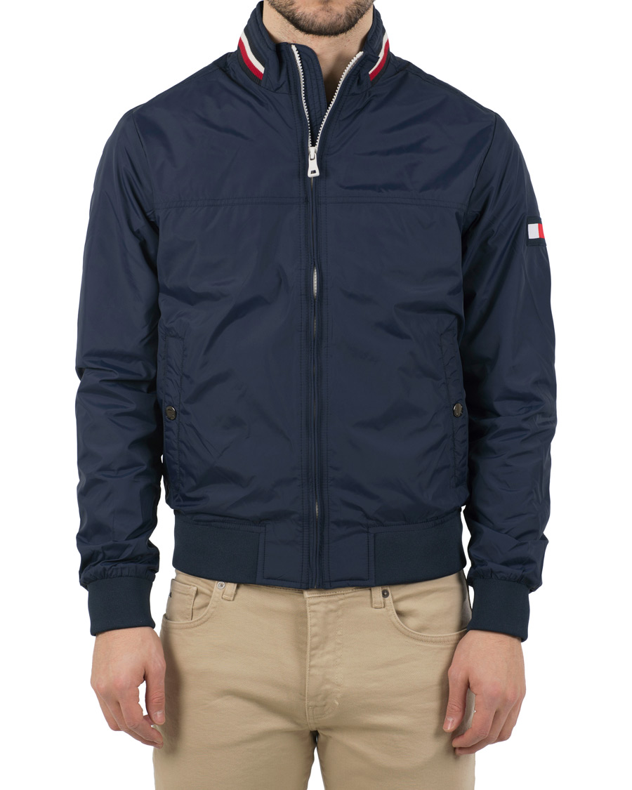 tommy hilfiger nylon rib bomber jacket