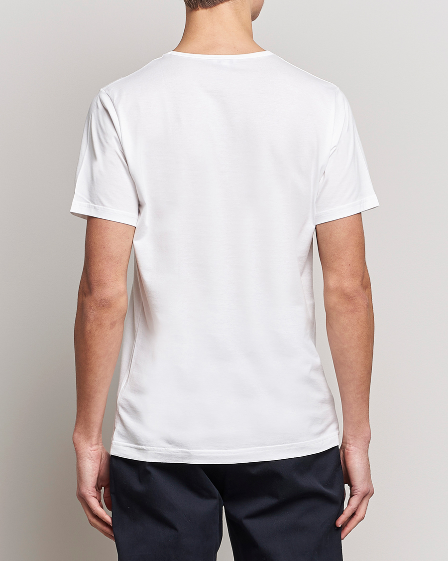 Herre | T-Shirts | Sunspel | Superfine Cotton Crew Neck White