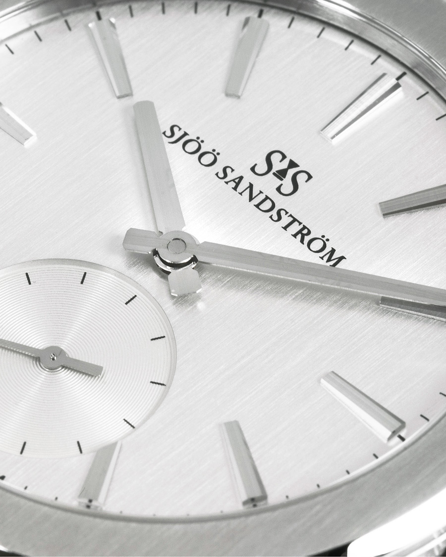 Herre | Sjöö Sandström Royal Capital Silver and Brown Alligator 40 mm | Sjöö Sandström | Royal Capital Silver and Brown Alligator 40 mm