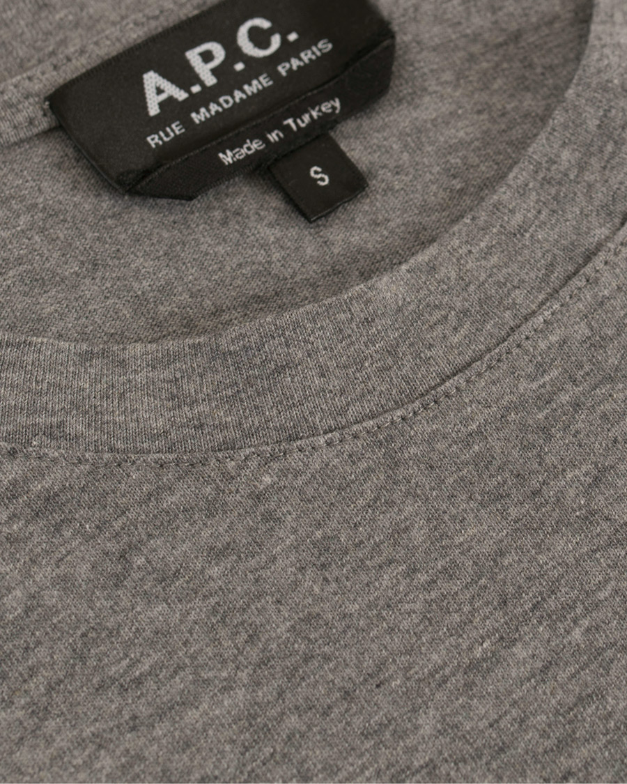 Herre | T-Shirts | A.P.C. | Jimmy T-shirt Grey