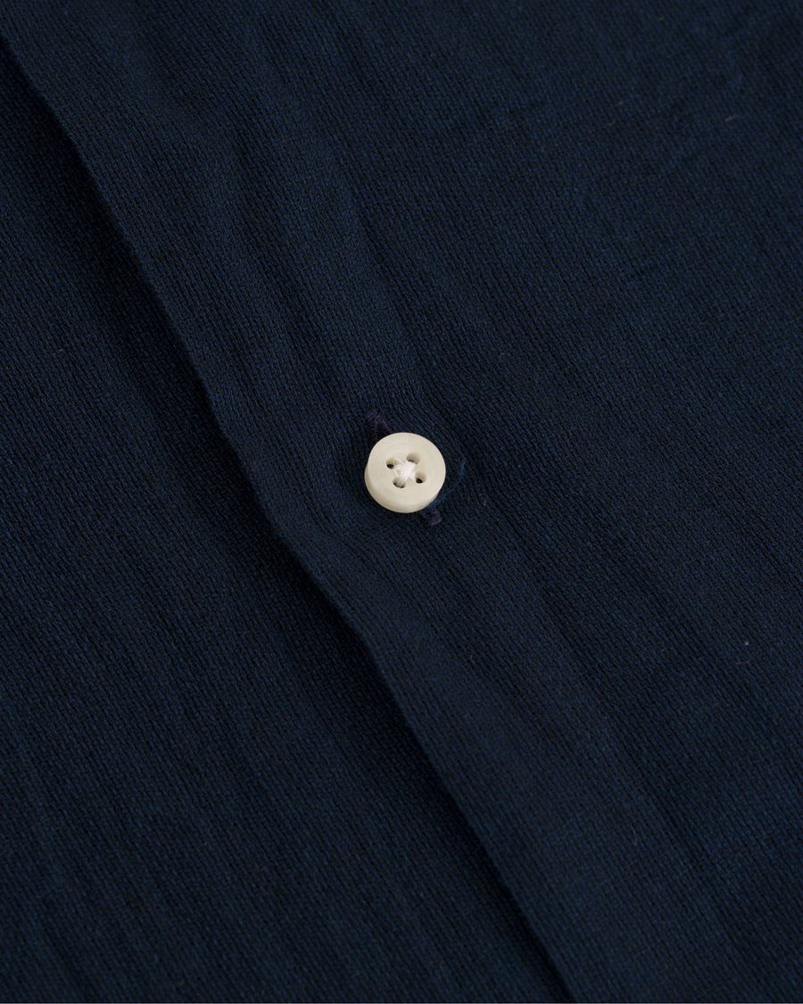 Herre | Skjorter | Gitman Vintage | Short Sleeve Camp Shirt Indigo Japanese Voile