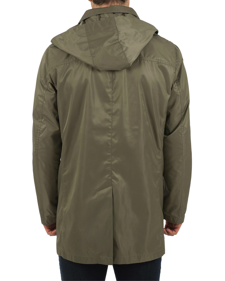 Herre | Jakker | Fay | Chelsea Nylon Memory Raincoat Military Green