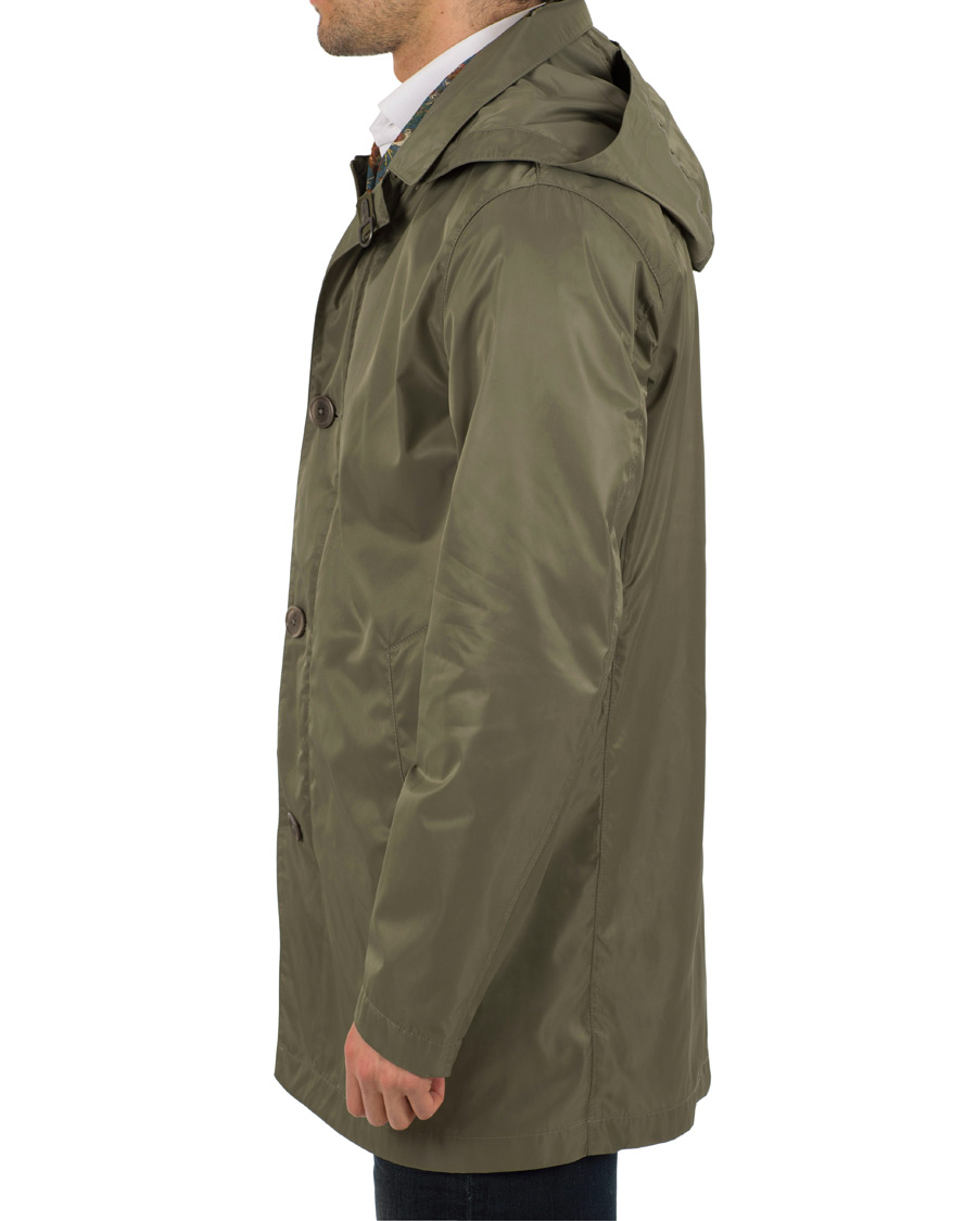 Herre | Jakker | Fay | Chelsea Nylon Memory Raincoat Military Green