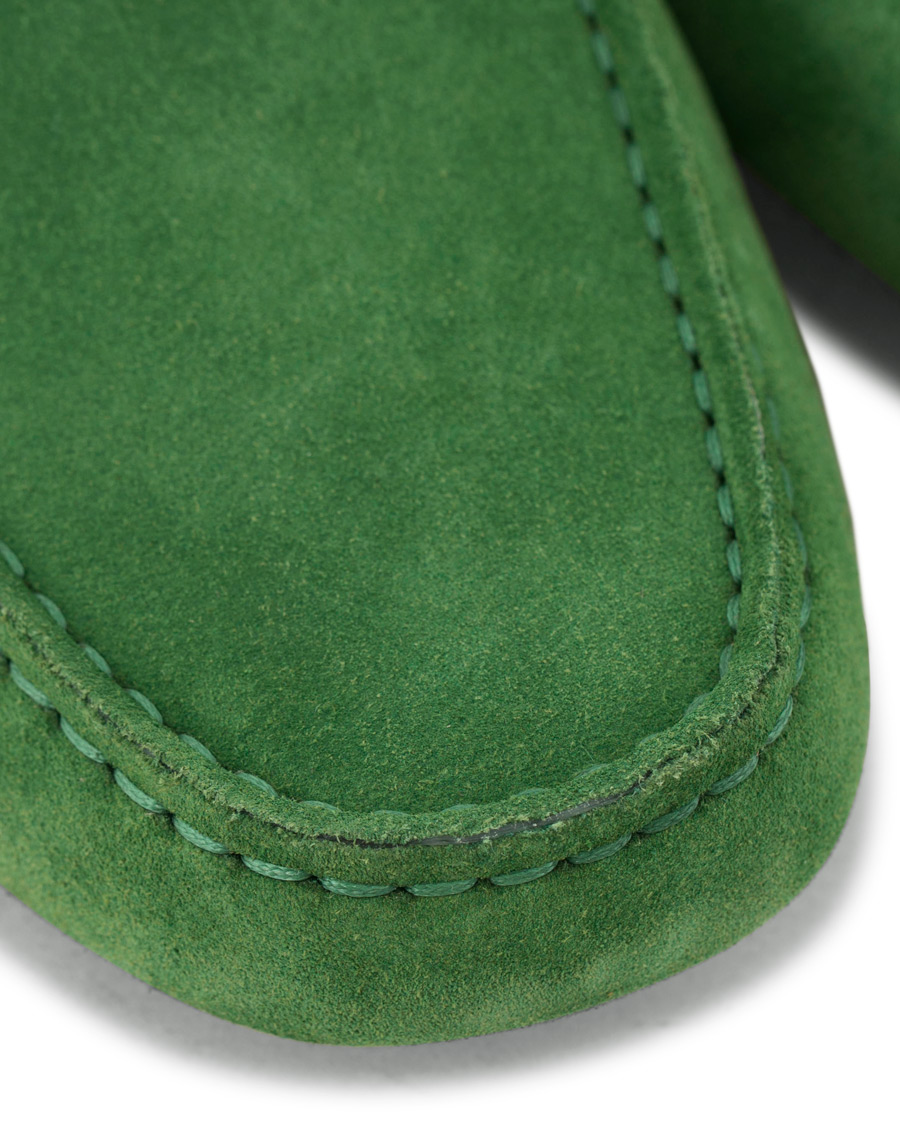 Herre | Tod's Laccetto Gommini Carshoe Green Suede | Tod's | Laccetto Gommini Carshoe Green Suede