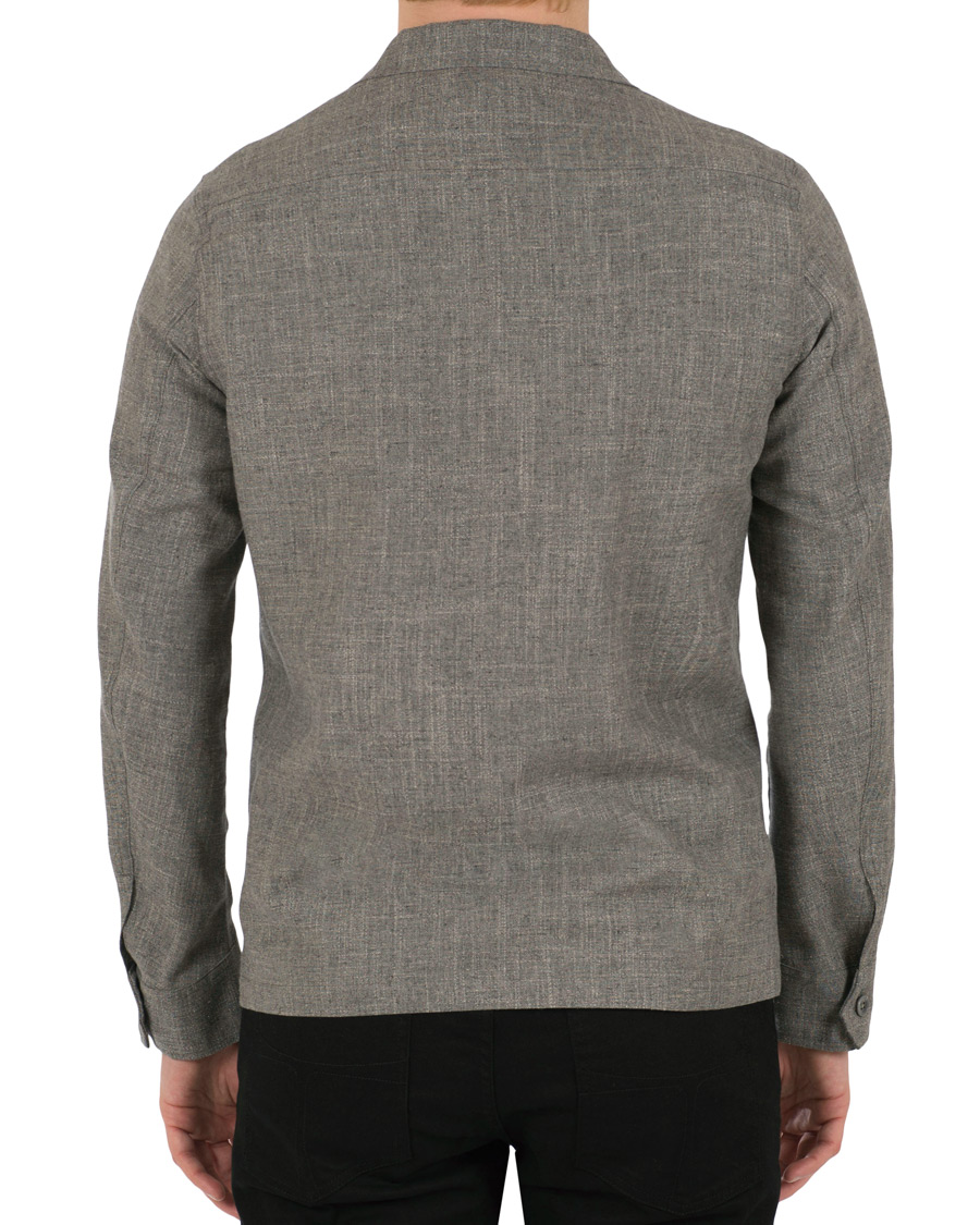 Herre | Jakker | Oscar Jacobson | Hannes Wool/Cotton/Linen Shirt Jacket Grey
