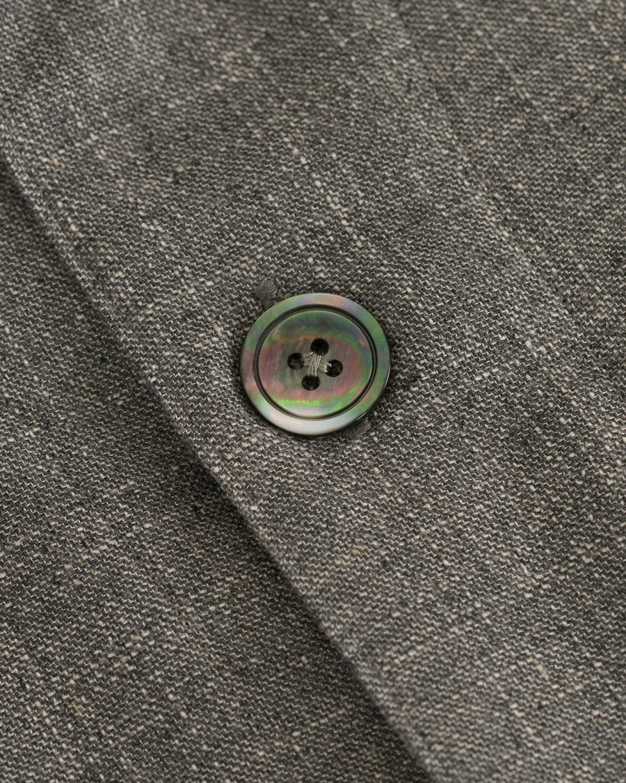 Herre | Jakker | Oscar Jacobson | Hannes Wool/Cotton/Linen Shirt Jacket Grey