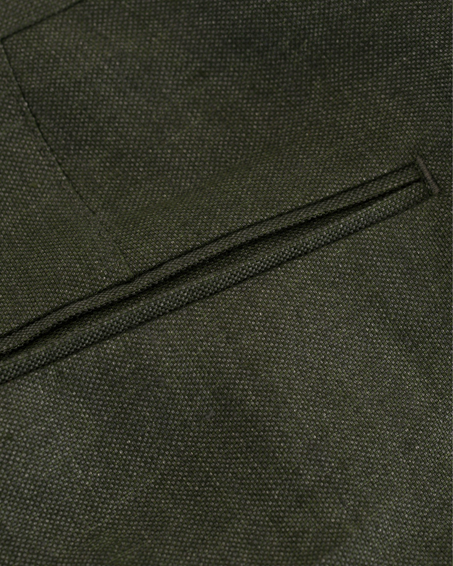 Herre | Bukser | Oscar Jacobson | Diego Linen Trousers Green