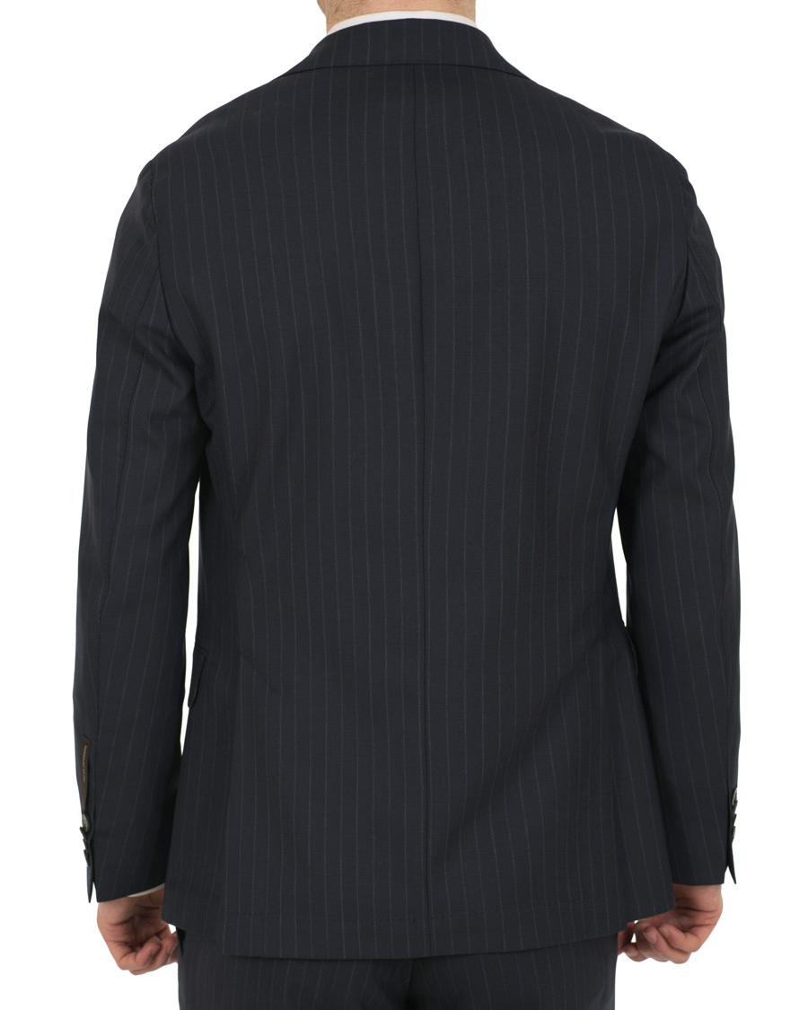 Herre | Dresser | Oscar Jacobson | Ferry Wool Pinstripe Suit Navy