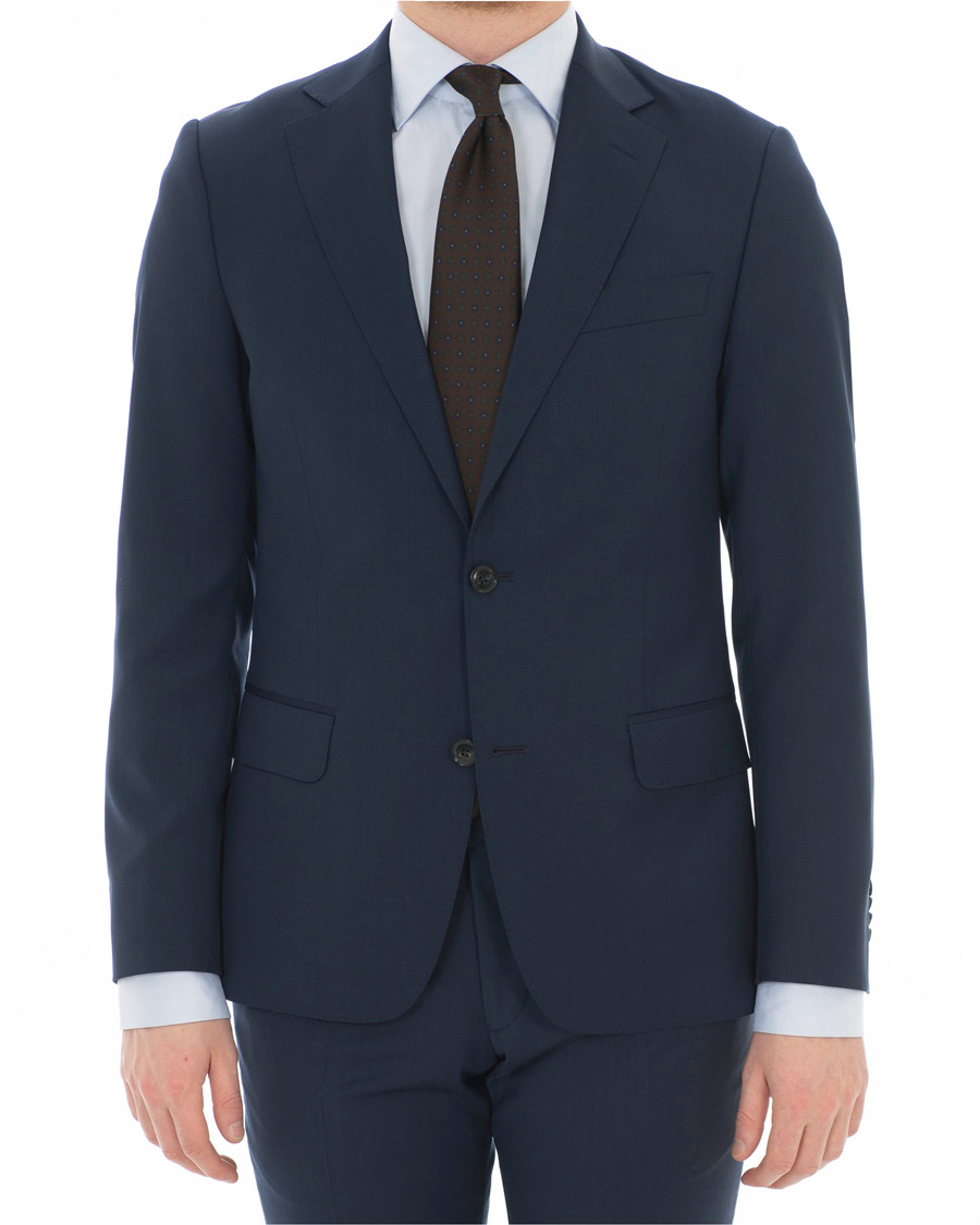 Herre | Dresser | Oscar Jacobson | Edmund Wool Stretch Suit Blue