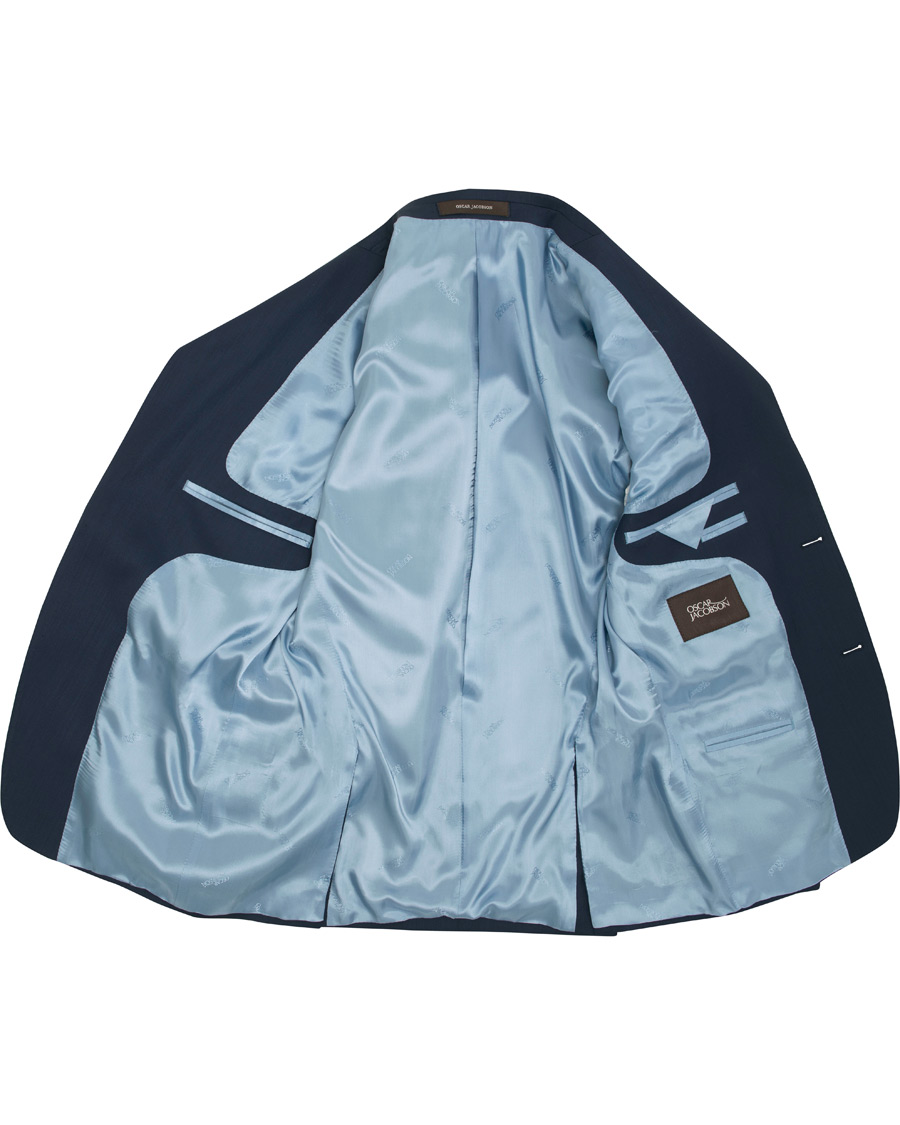 Herre | Dresser | Oscar Jacobson | Edmund Wool Stretch Suit Blue